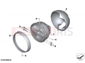 BMW Motorrad BMW 2023 R models R 18 Classic (0L21, 0L23) Headlight 2 | Headlight 2