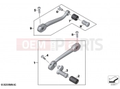 BMW Motorrad BMW 2021 R models R 18 Classic (0L21, 0L23) Gearshift lever, adjustable | Gearshift lever, adjustable