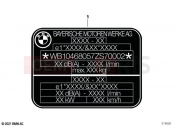 BMW Motorrad BMW 2021 R models R 18 Classic (0L21, 0L23) Type plate 2 | Type plate 2