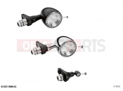 BMW Motorrad BMW 2021 R models R 18 Classic (0L21, 0L23) LED turn indicators, rear | LED turn indicators, rear
