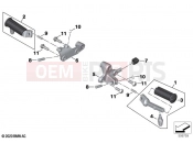 BMW Motorrad BMW 2020 R models R 18 Classic (0L21, 0L23) Footrest, front | Footrest, front