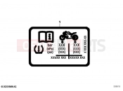 BMW Motorrad BMW 2020 R models R 18 Classic (0L21, 0L23) Sign tyres symbol