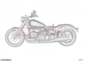 BMW Motorrad BMW 2020 R models R 18 Classic (0L21, 0L23) Stick-on label