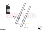 BMW Motorrad BMW 2020 R models R 18 Classic (0L21, 0L23) Telescope fork