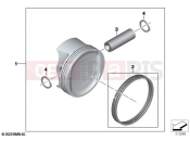 BMW Motorrad BMW 2020 R models R 18 Classic (0L21, 0L23) Piston with rings and pin