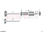 BMW Motorrad BMW 2020 R models R 18 Classic (0L21, 0L23) Valves with springs