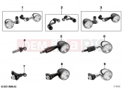 BMW Motorrad BMW 2020 R models R 18 Classic (0L21, 0L23) LED turn indicators front