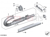 BMW Motorrad BMW 2020 R models R 18 Classic (0L21, 0L23) Manifold with front silencer