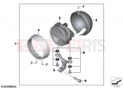BMW Motorrad BMW 2020 R models R 18 Classic (0L21, 0L23) LED additional headlight