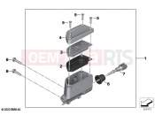 BMW Motorrad BMW 2020 R models R 18 Classic (0L21, 0L23) Rear brake master cylinder w container 2