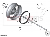 BMW Motorrad BMW 2020 R models R 18 Classic (0L21, 0L23) Spoke wheel, rear 2