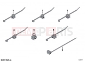 BMW Motorrad BMW 2020 R models R 18 Classic (0L21, 0L23) Cable tie with holder, edge clip 2