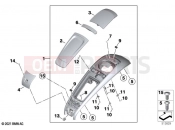 BMW Motorrad BMW 2021 R models R 18 Transcont. (0L41, 0L43) Tank trim centre