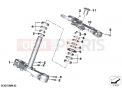 BMW Motorrad BMW 2021 R models R 18 Transcont. (0L41, 0L43) Fork bridge, bottom / top