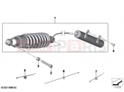 BMW Motorrad BMW 2021 R models R 18 Transcont. (0L41, 0L43) Spring strut, mounting parts