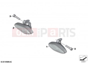 BMW Motorrad BMW 2021 R models R 18 Transcont. (0L41, 0L43) LED turn indicators front 2 | LED turn indicators front 2