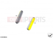 BMW Motorrad BMW 2021 R models R 18 Transcont. (0L41, 0L43) Rear reflector yellow side front