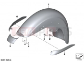 BMW Motorrad BMW 2020 R models R 18 Transcont. (0L41, 0L43) Front-wheel cover | Front-wheel cover