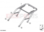 BMW Motorrad BMW 2020 R models R 18 Transcont. (0L41, 0L43) Topcase carrier | Topcase carrier