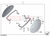 BMW Motorrad BMW 2022 R models R nineT 20 (0L51,0L53) Start-number carrier | Start-number carrier