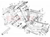 DUCATI 1999 Superbike 996 SPS REAR SHOCK ABSORBER » SWING ARM
