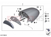 BMW Motorrad BMW 2023 R models R nineT 20 (0L51,0L53) Cover, tail unit | Cover, tail unit
