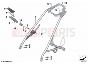 BMW Motorrad BMW 2021 R models R nineT 20 (0L51,0L53) Passenger frame | Passenger frame