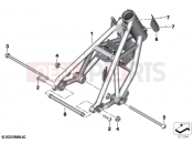 BMW Motorrad BMW 2021 R models R nineT 20 (0L51,0L53) Front frame | Front frame