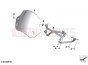 BMW Motorrad BMW 2021 R models R nineT 20 (0L51,0L53) Headlight panel | Headlight panel