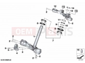 BMW Motorrad BMW 2021 R models R nineT 20 (0L51,0L53) Fork bridge, bottom / top | Fork bridge, bottom / top