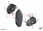 BMW Motorrad BMW 2021 R models R nineT 20 (0L51,0L53) Carbon parts, engine | Carbon parts, engine