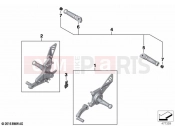 BMW Motorrad BMW 2022 R models R nineT 20 (0L71,0L73) HP footrest system | HP footrest system