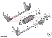 BMW Motorrad BMW 2022 R models R nineT 20 (0L71,0L73) 6-speed gearbox shift components | 6-speed gearbox shift components