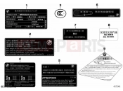BMW Motorrad BMW 2021 R models R nineT 20 (0L71,0L73) Signs China