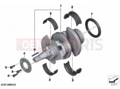 BMW Motorrad BMW 2021 R models R nineT 20 (0L71,0L73) Crankshaft attaching parts