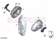 BMW Motorrad BMW 2021 R models R nineT 20 (0L71,0L73) Cylinder head cover milled 2