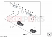 BMW Motorrad BMW 2021 R models R nineT 20 (0L71,0L73) Set turn indicator holder | Set turn indicator holder
