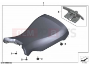 BMW Motorrad BMW 2021 R models R nineT 20 (0L71,0L73) Single seat bench for luggage rack 2