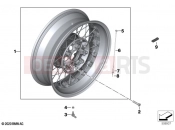 BMW Motorrad BMW 2021 R models R nineT 20 (0L71,0L73) Spoke wheel, rear 4