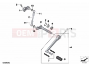 BMW Motorrad BMW 2021 R models R nineT 20 (0L71,0L73) External gearshift parts / Shift lever 2