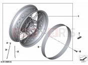 BMW Motorrad BMW 2021 R models R nineT 20 (0L71,0L73) Spoke wheel, rear 2 2