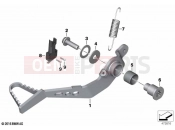 BMW Motorrad BMW 2021 R models R nineT 20 (0L71,0L73) Brake pedal 2
