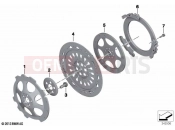 BMW Motorrad BMW 2021 R models R nineT 20 (0L71,0L73) Clutch - single parts 2