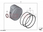 BMW Motorrad BMW 2020 R models R nineT 20 (0L71,0L73) Piston, single components | Piston, single components