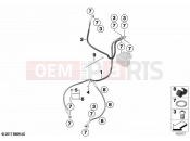 BMW Motorrad BMW 2020 R models R nineT 20 (0L71,0L73) Brake line front | Brake line front