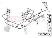 BMW Motorrad BMW 2020 R models R nineT 20 (0L71,0L73) Brake lines, front | Brake lines, front