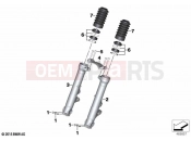 BMW Motorrad BMW 2020 R models R nineT Pure (0J11, 0J13) Fork slider | Fork slider