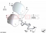 BMW Motorrad BMW 2020 R models R nineT Pure (0J11, 0J13) Windscreen | Windscreen