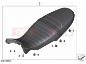 BMW Motorrad BMW 2020 R models R nineT Pure (0J11, 0J13) Seat bench 3 | Seat bench 3