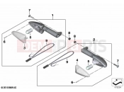 BMW Motorrad BMW 2020 R models R nineT Pure (0J11, 0J13) Turn indicators, rear 2 | Turn indicators, rear 2